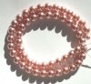 16 inch strand of 8mm Dusty Rose Glass Pearls 